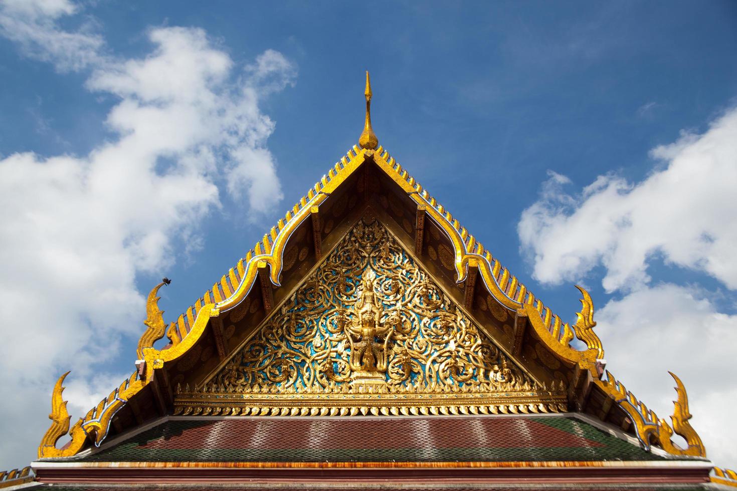 Roof of a Thai temple photo