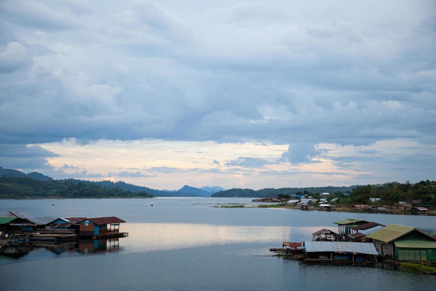 Rafts on the water photo