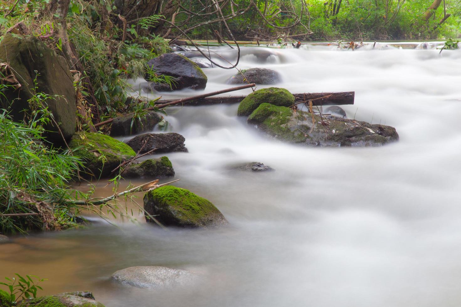 Long exposure shot of a stream in Thailand photo