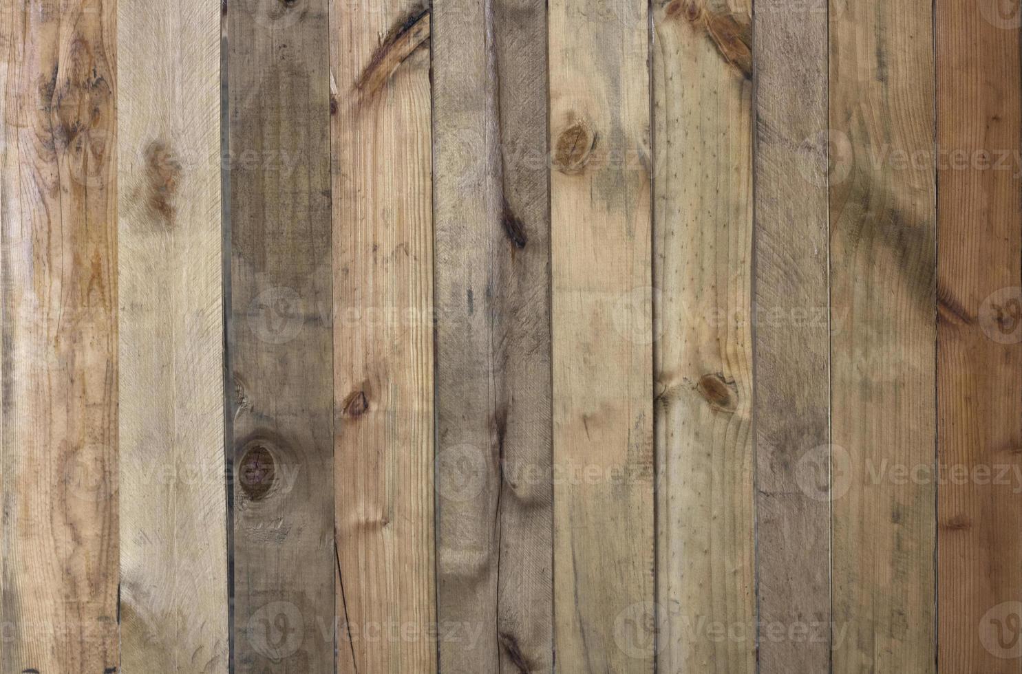 pared de listones de madera foto
