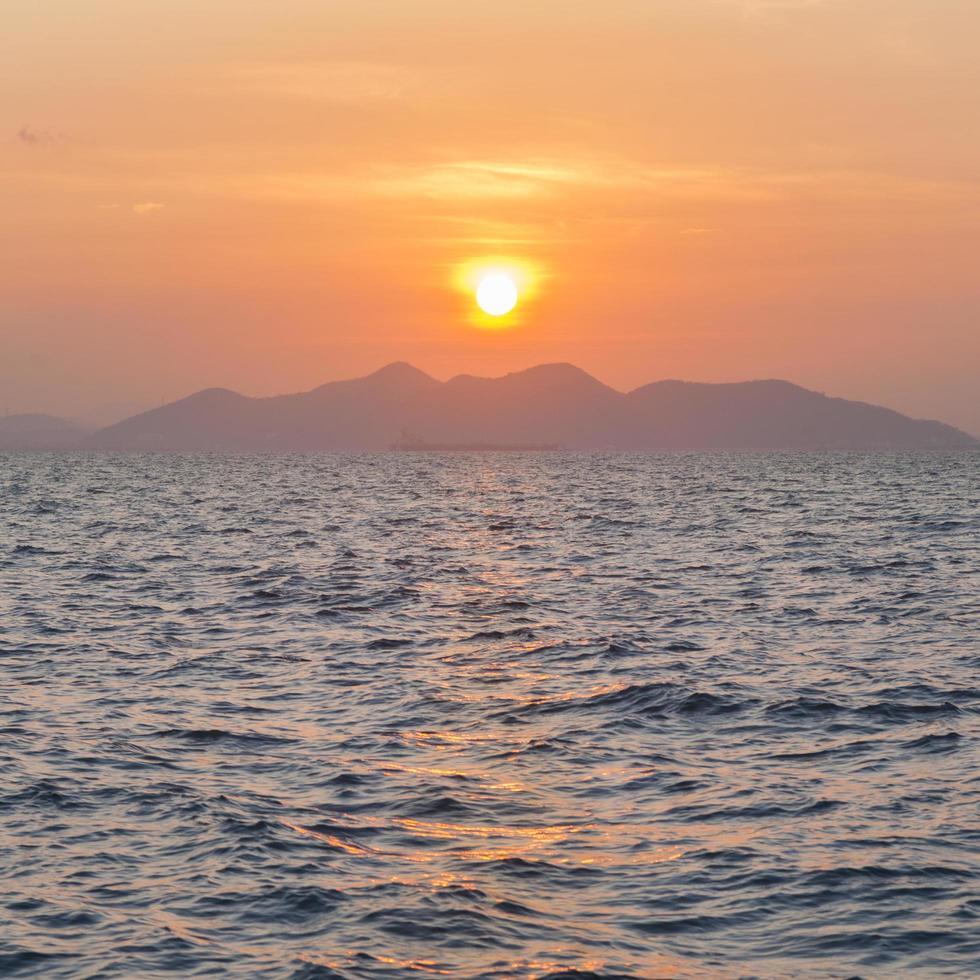 Sunrise over the sea photo