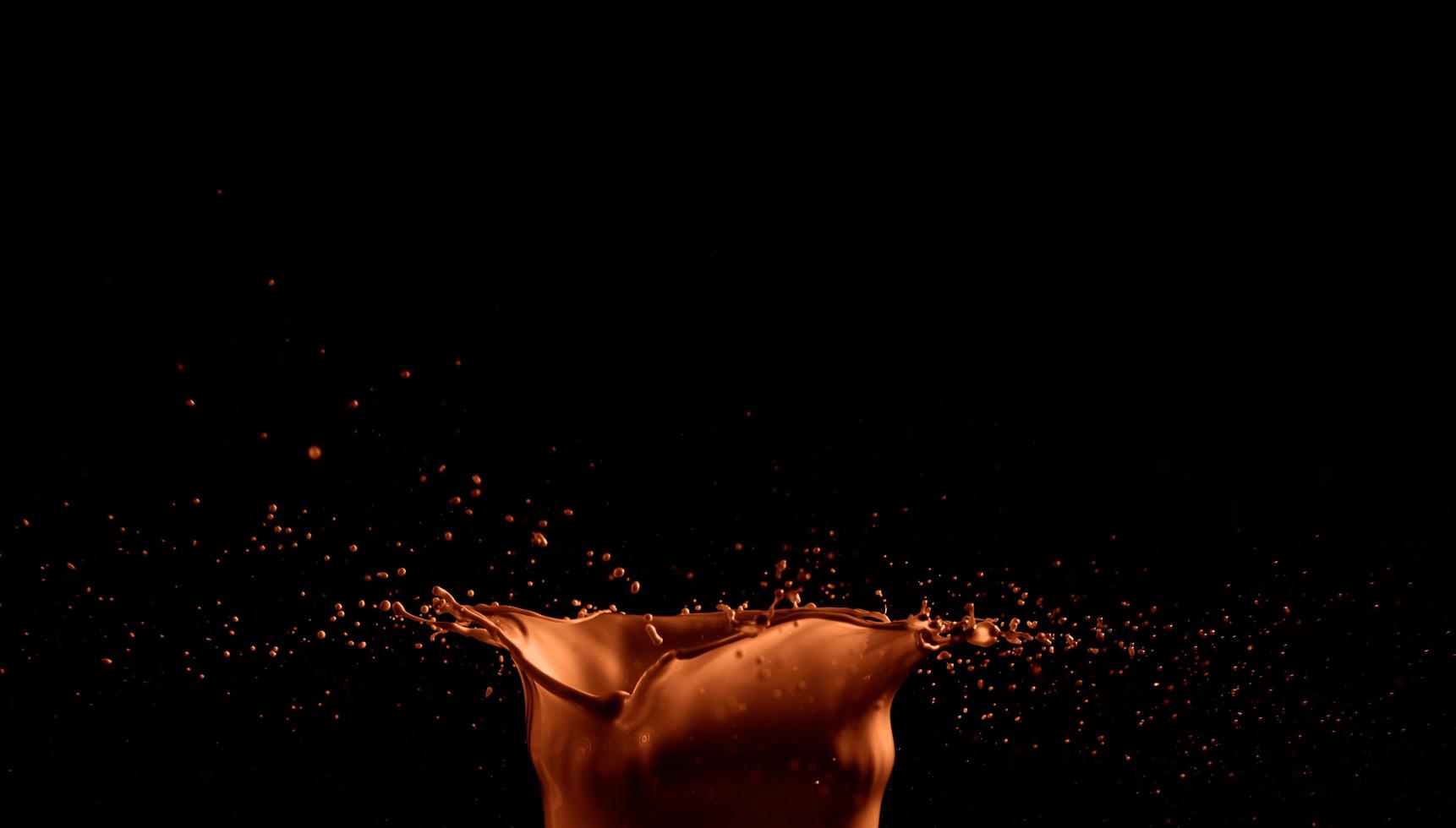 Coffee splash abstract photo