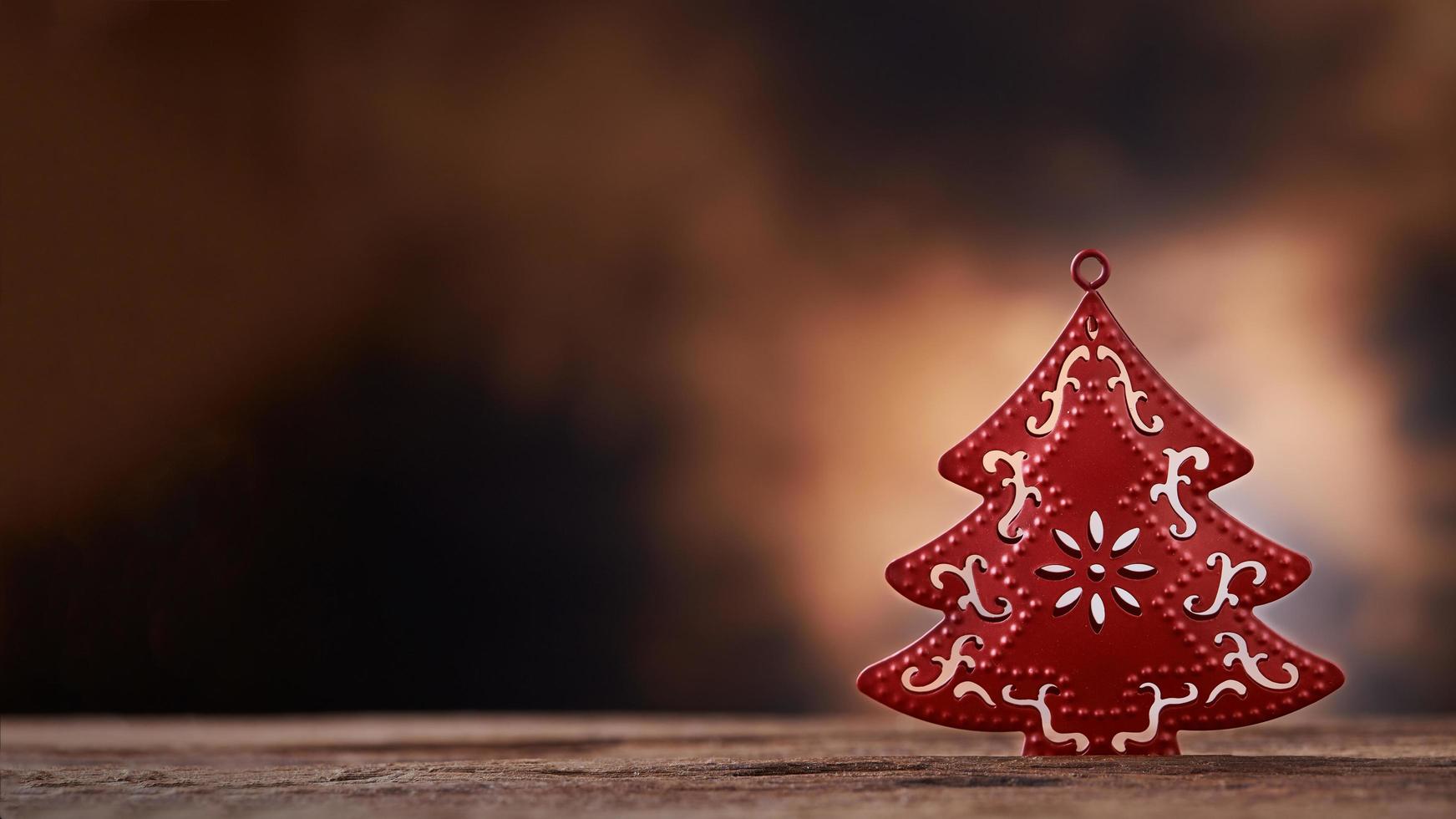 Christmas tree decor background photo