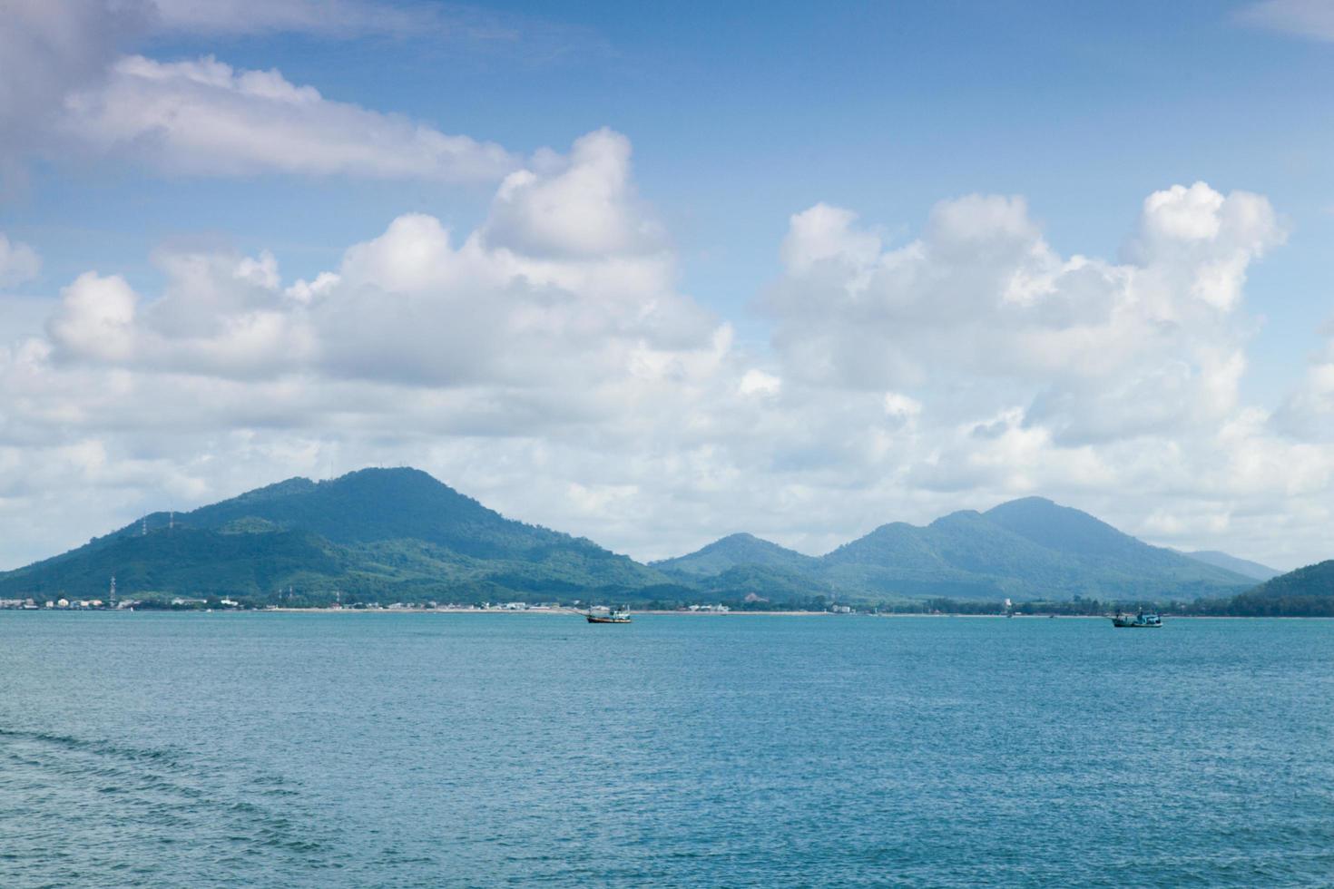 Mountains, sea and sky photo