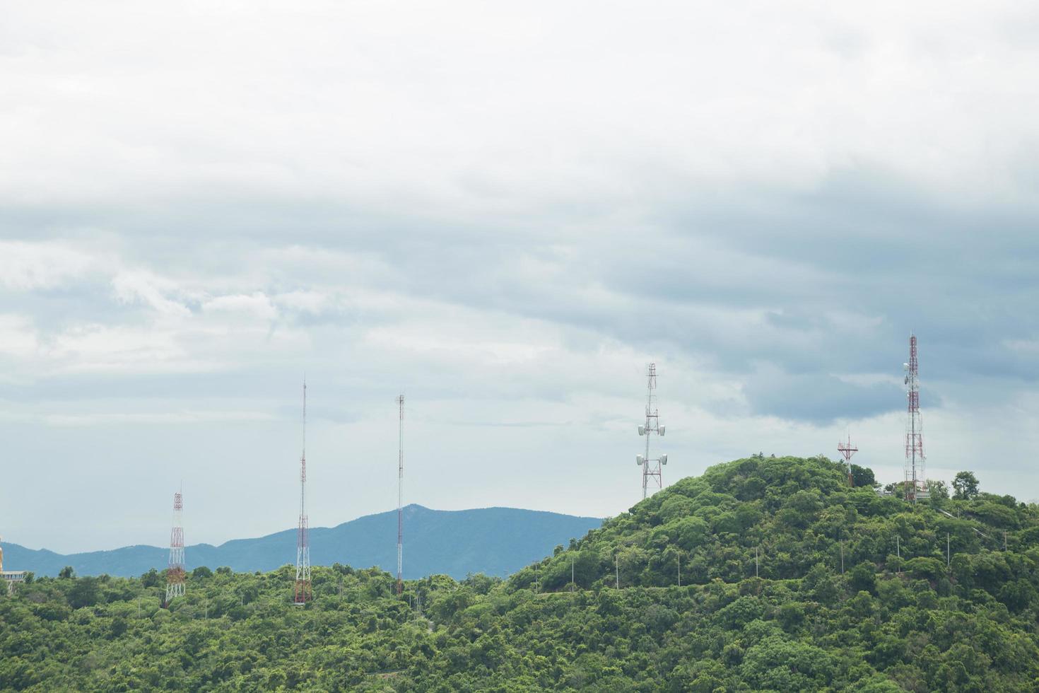 Communication signal towers photo