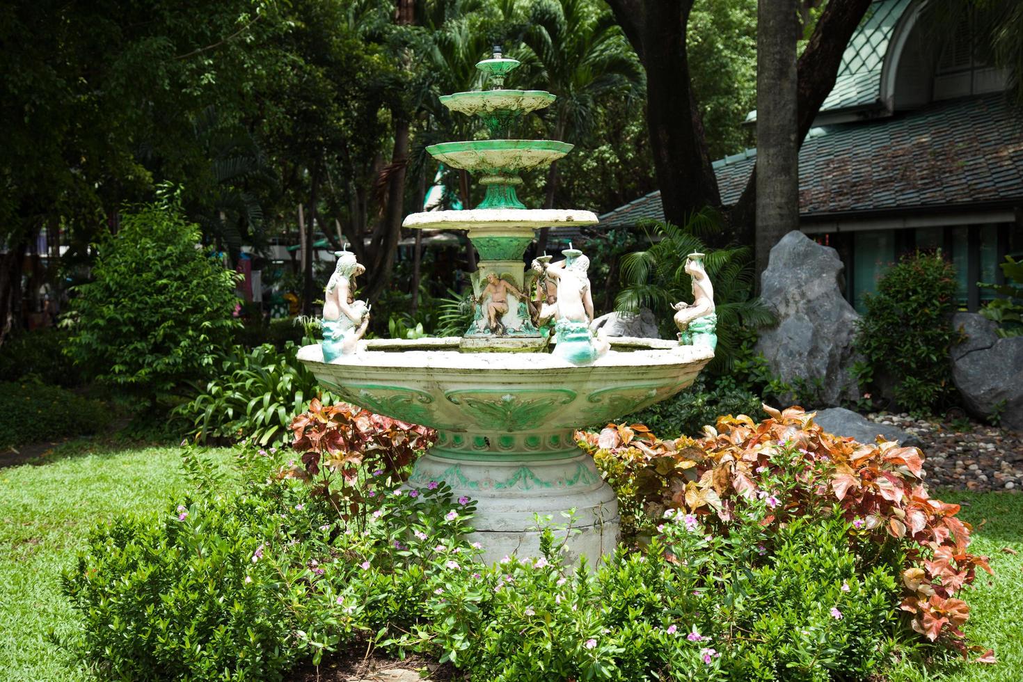 Fountain in the park photo