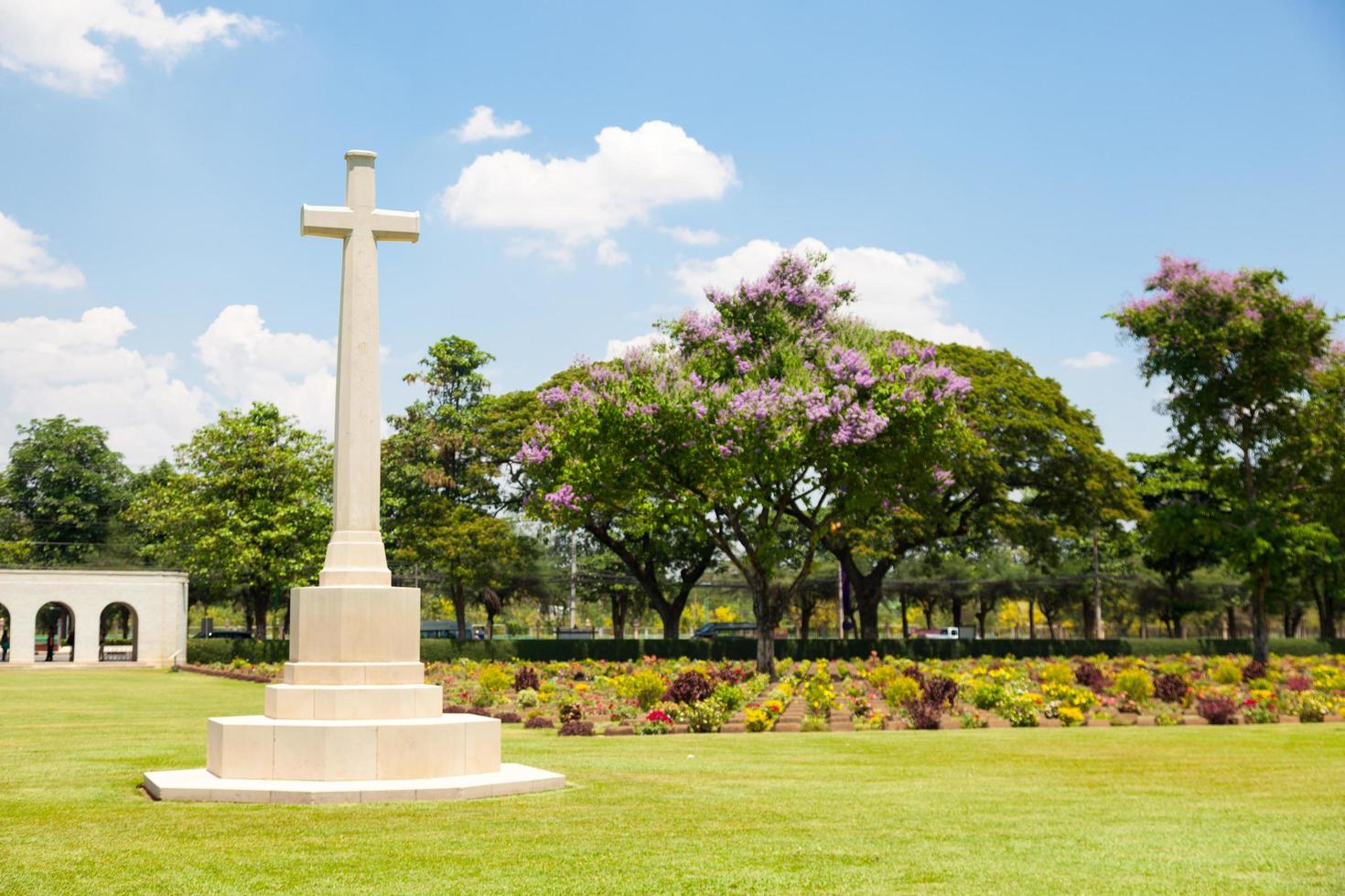 Cross in the cemetery photo