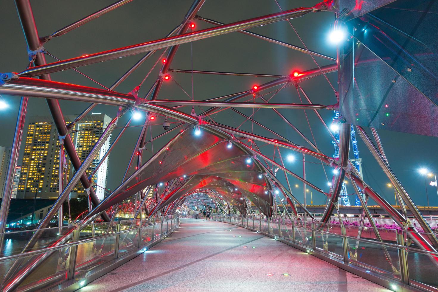 Helix bridge in Singapore photo
