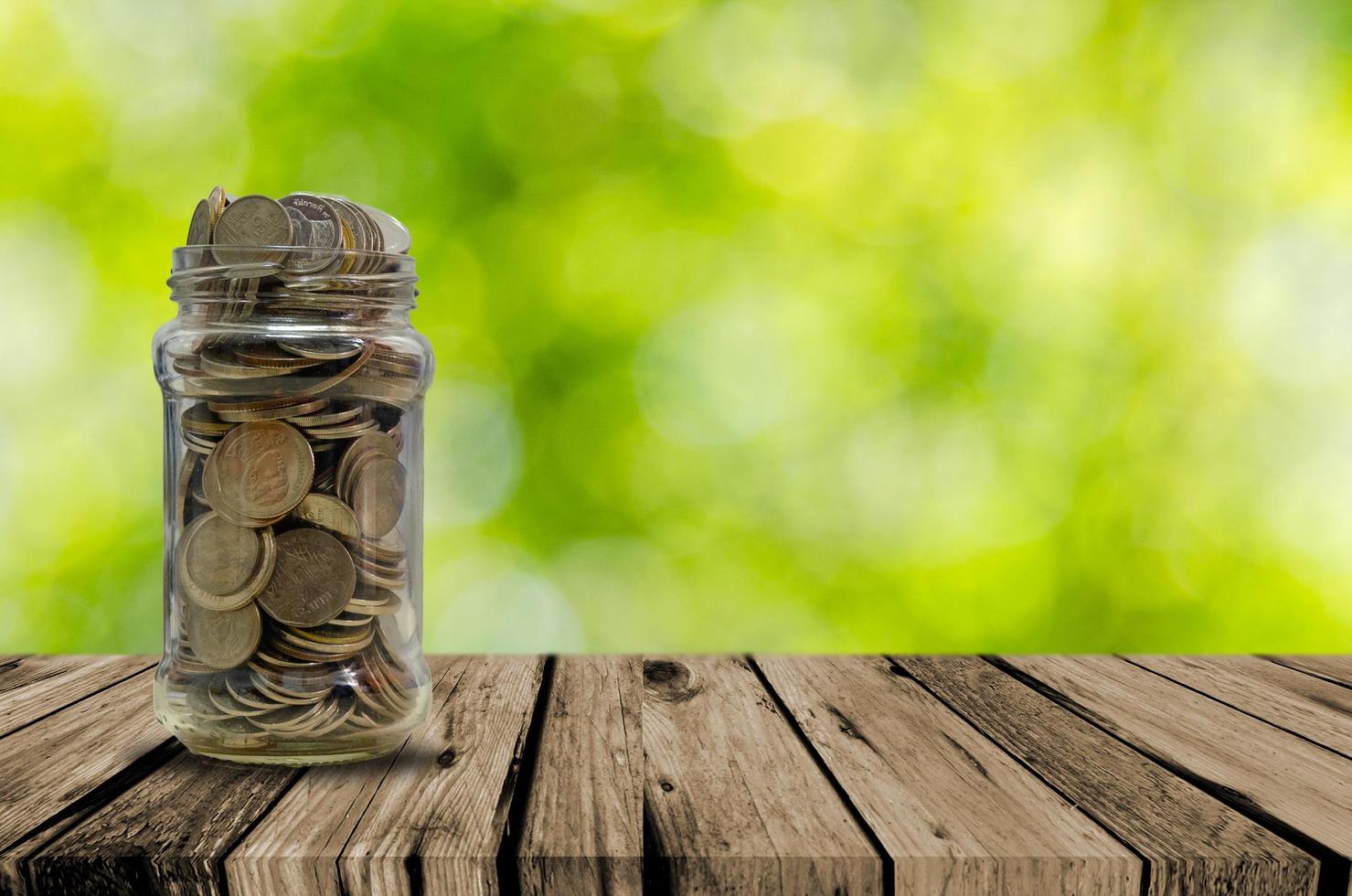 Jar of coins photo