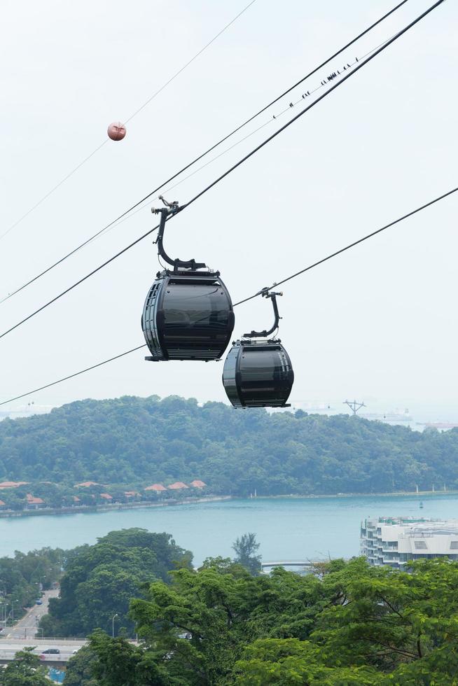 teleférico en singapur foto