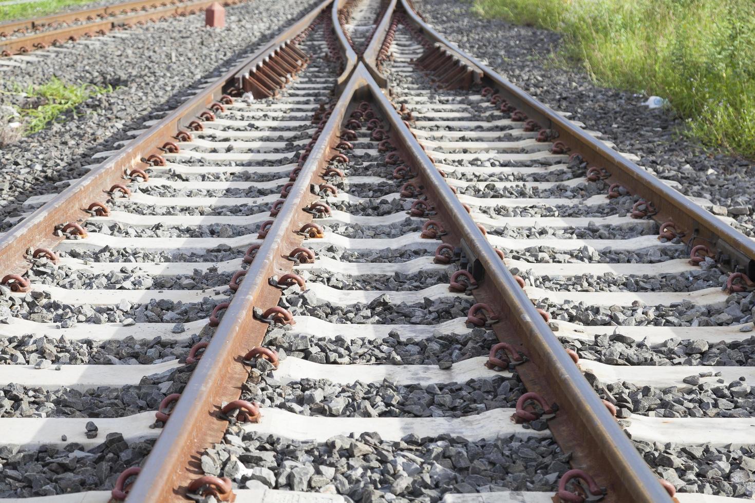 Close-up of the rails photo