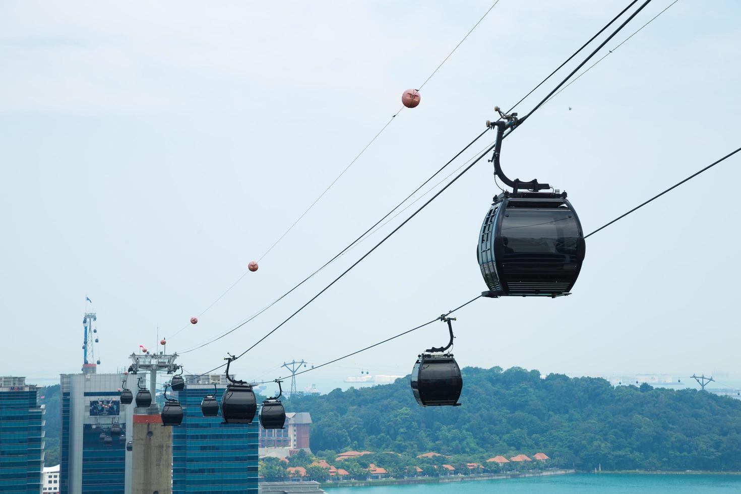 teleférico en singapur foto