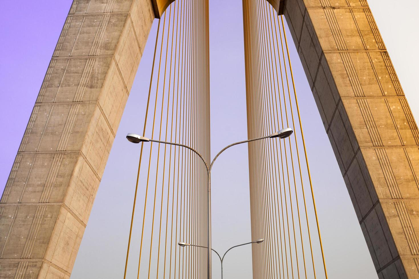 Lamps on the bridge photo