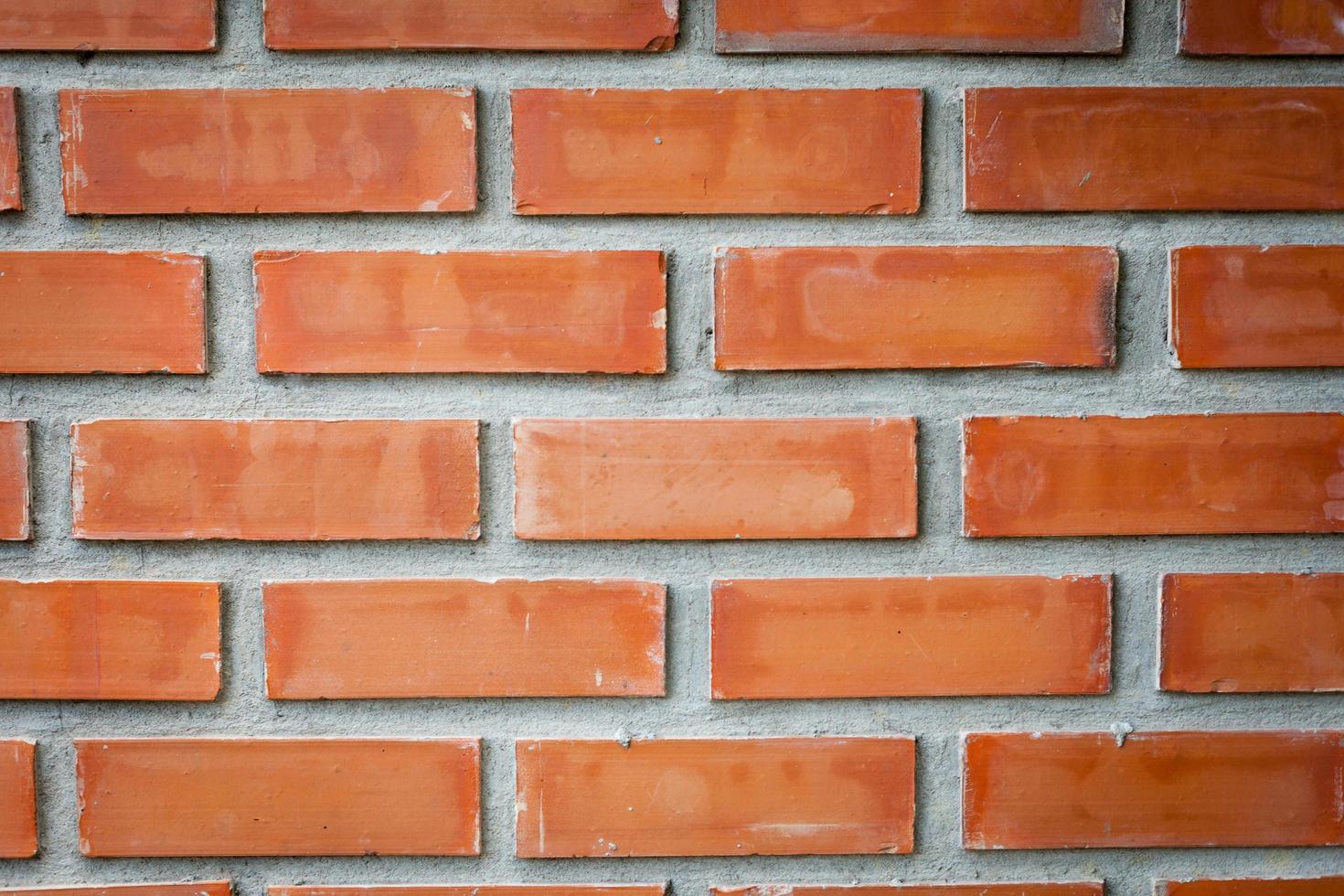 Red brick wall background photo
