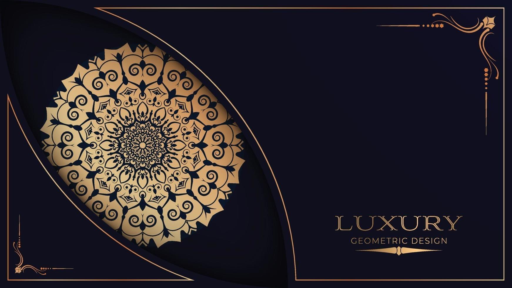 luxury mandala background vector