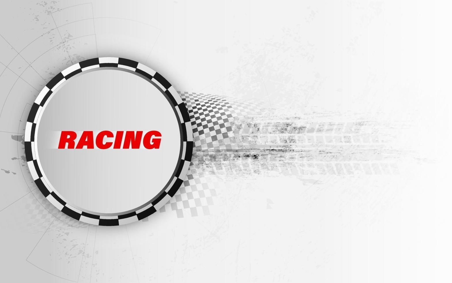 Racing square background, vector abstraction in race car track