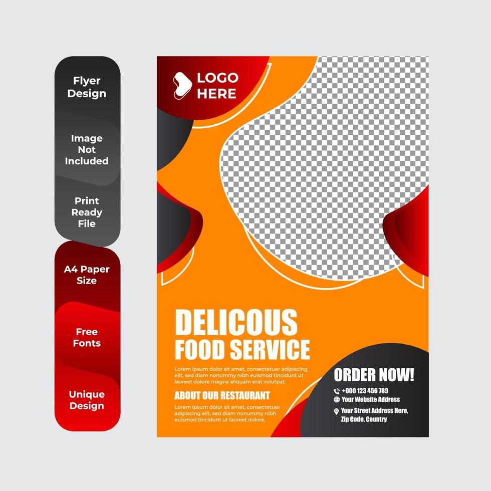 Restaurant menu template vector