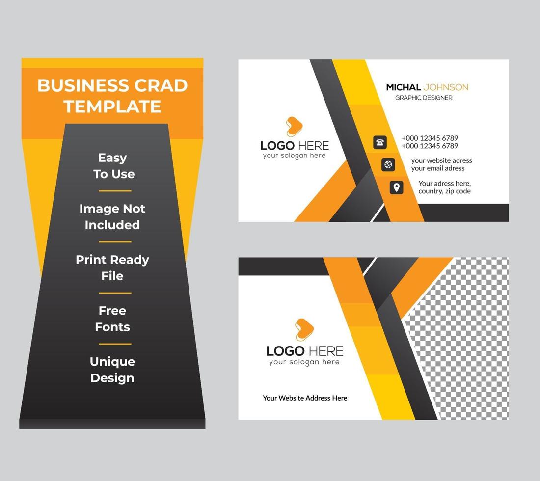 Business card design set template vector