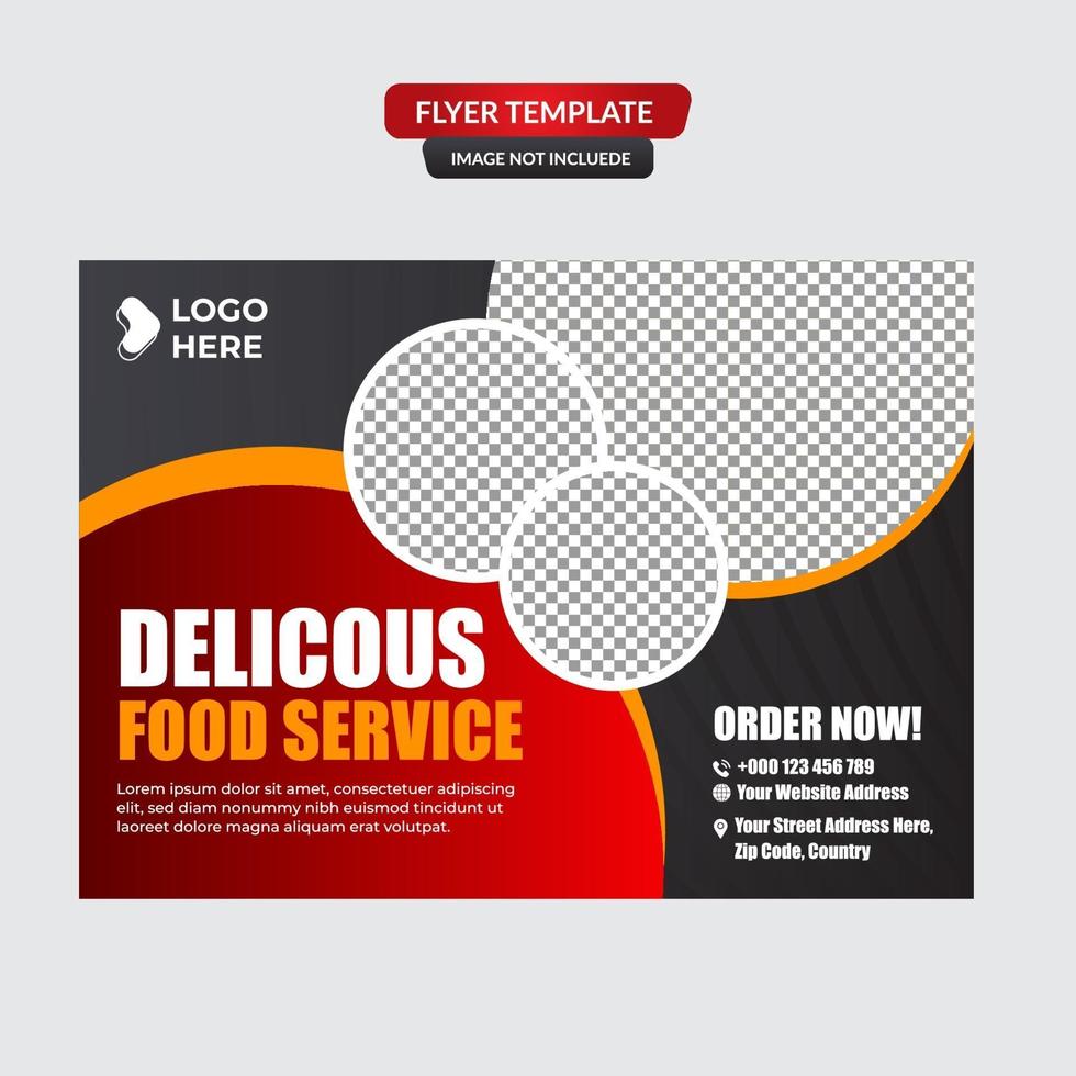 Fast food burger social media template vector