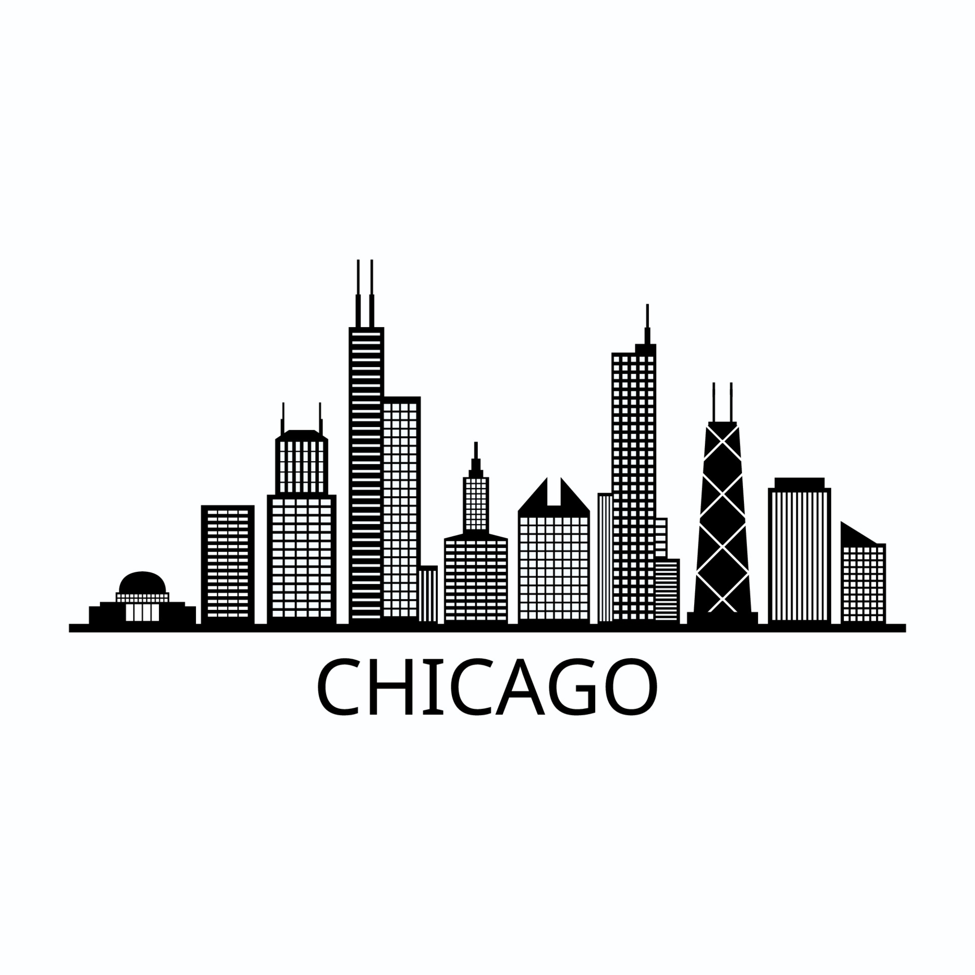 Chicago Skyline Vector