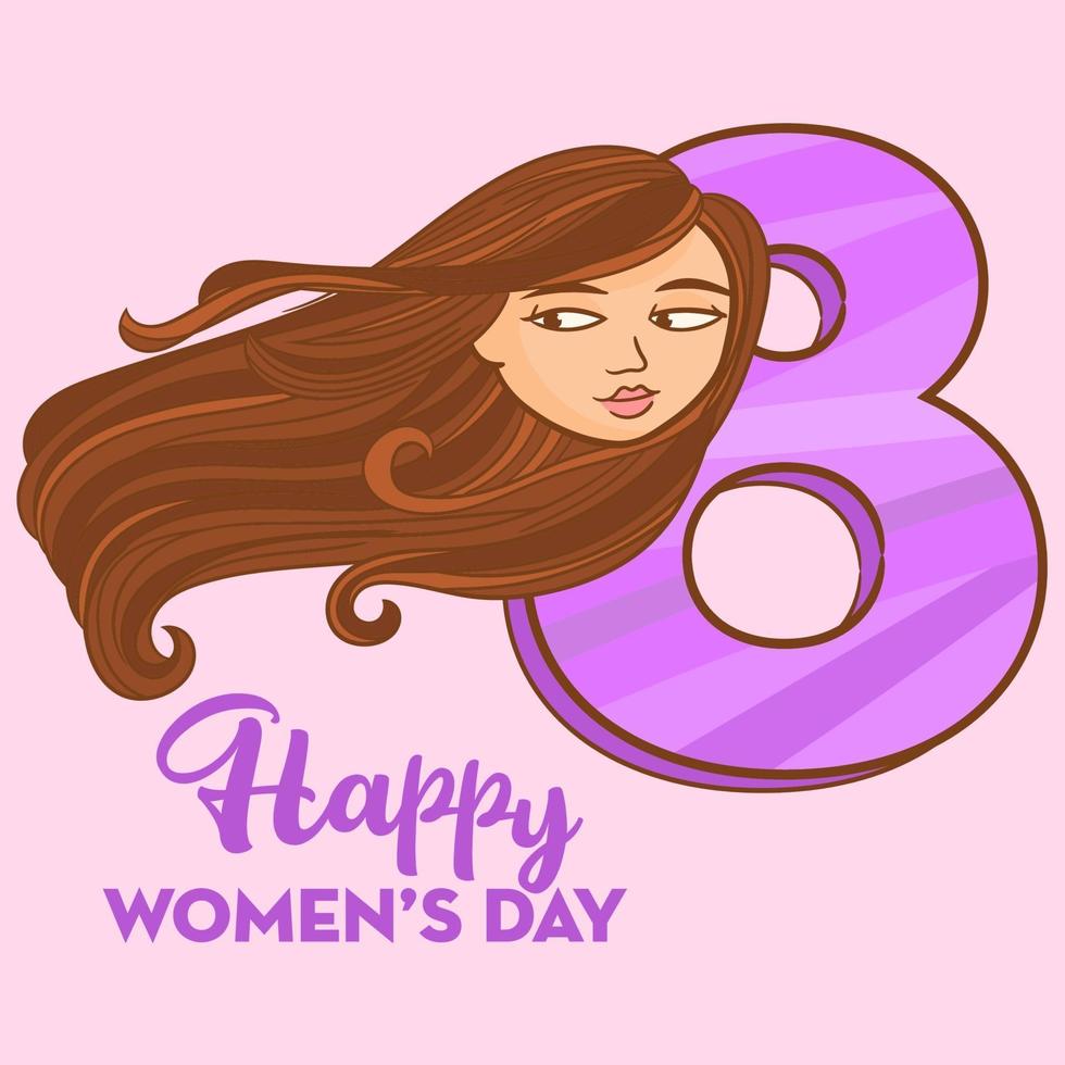 día de la mujer 8 de marzo vector