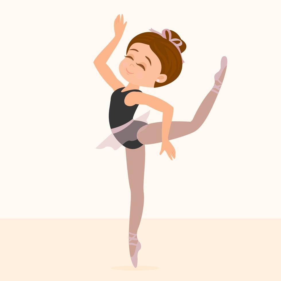 mujer bailarina de ballet vector
