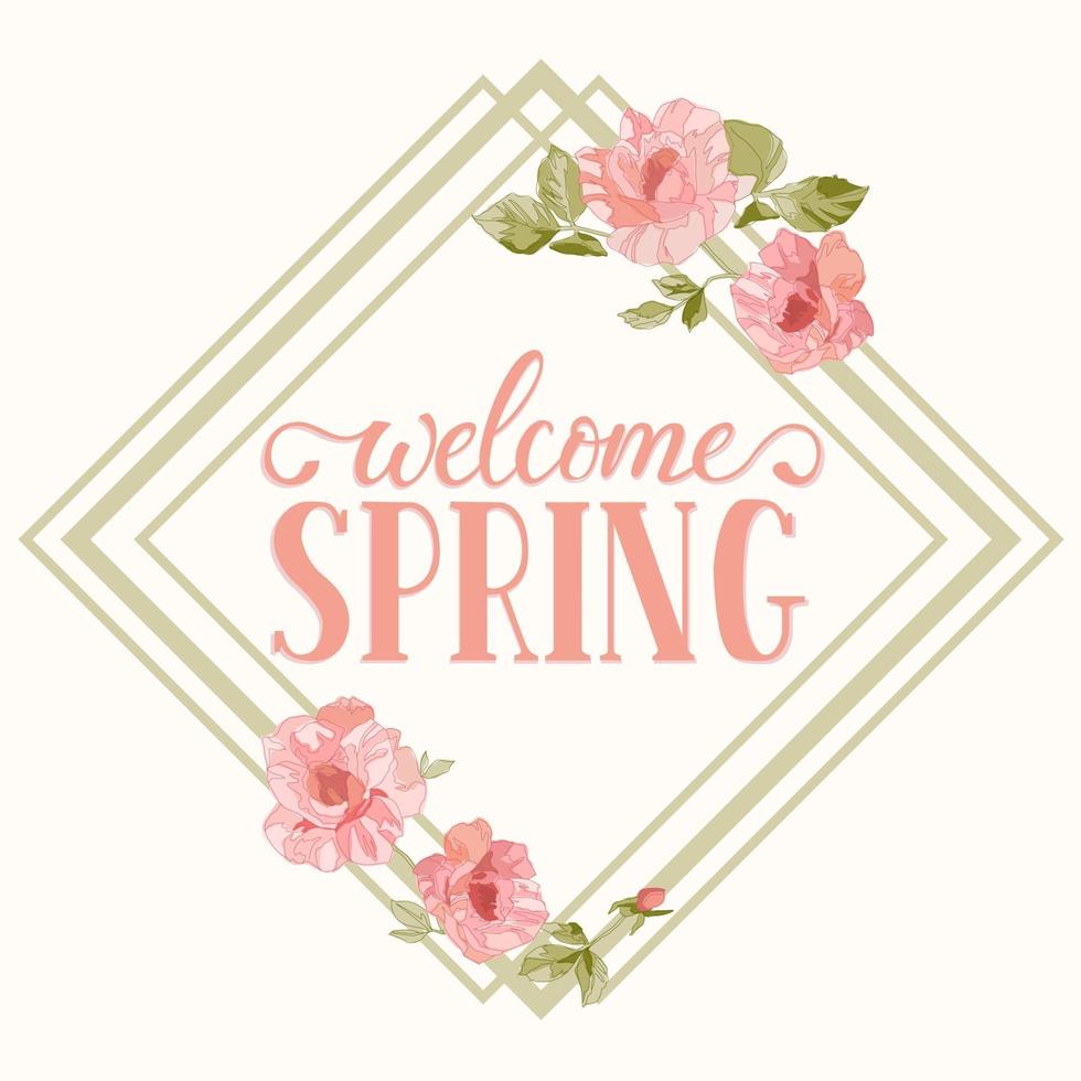 Spring banner design vector