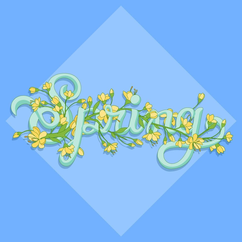 Card for spring season vector