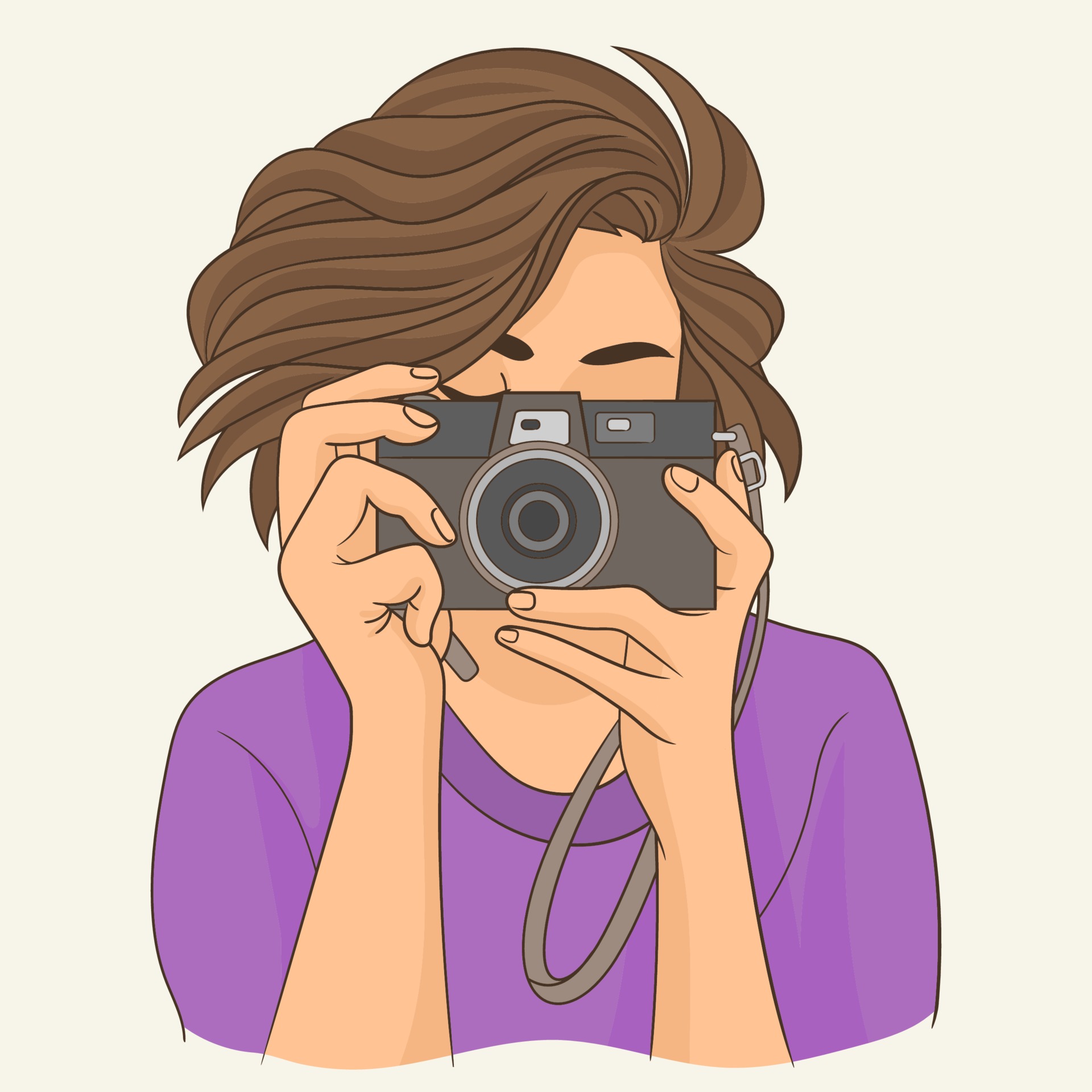 primer plano de un fotógrafo 1967229 Vector en Vecteezy