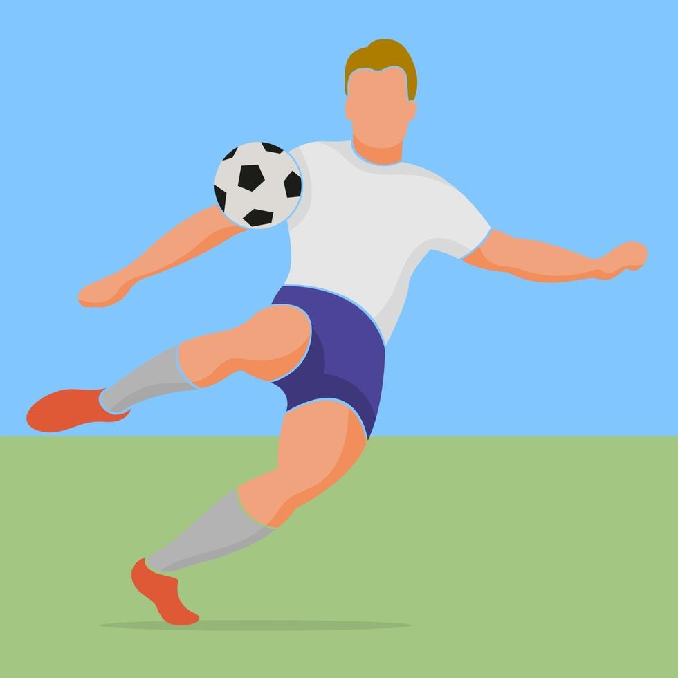 hombre futbolista vector