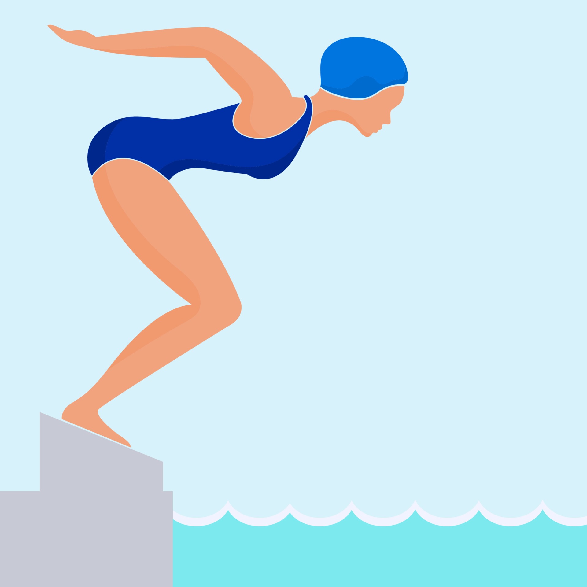 Swimming And Diving Clipart