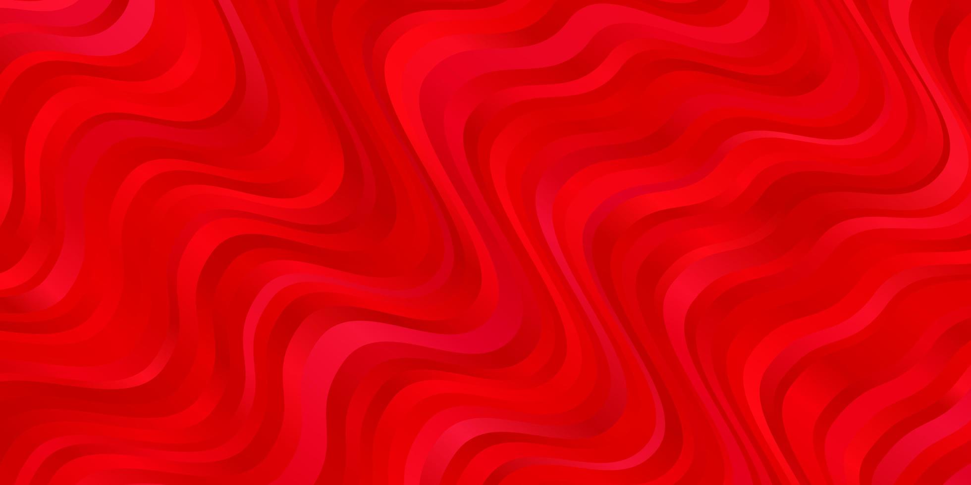 Light Red vector background with bent lines.