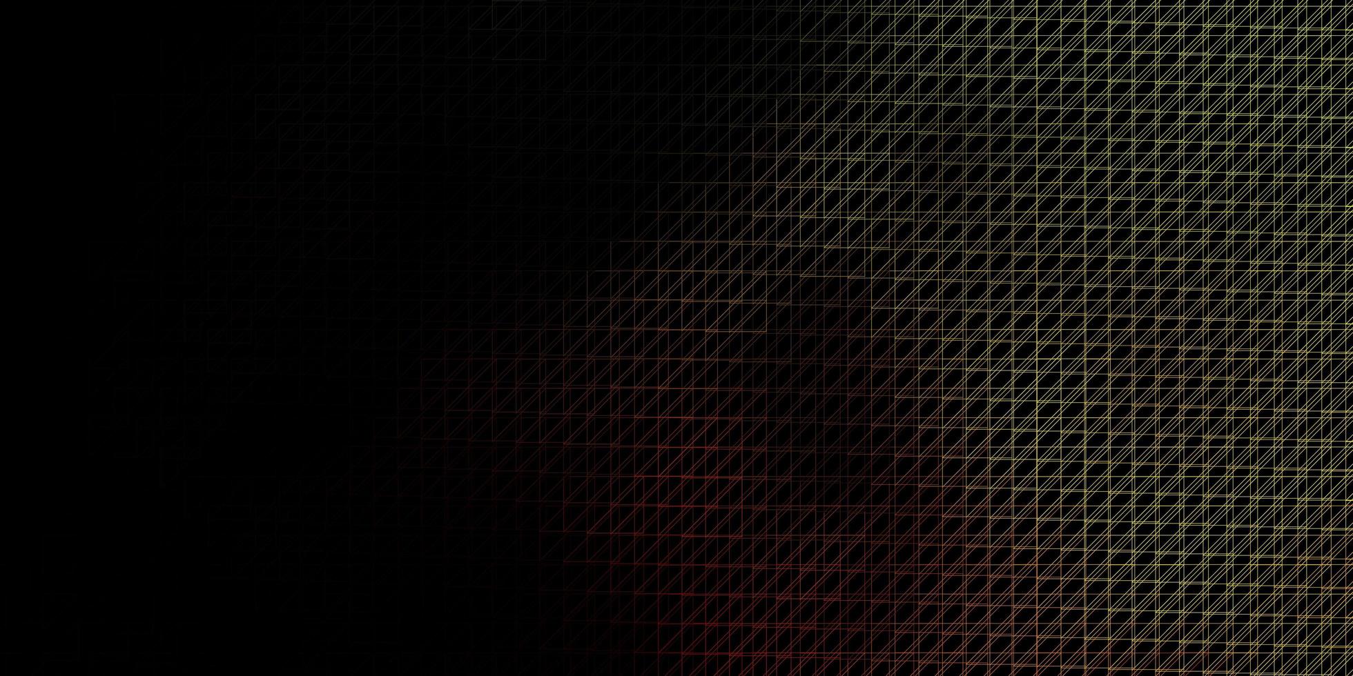 Dark Red, Yellow vector background with lines.