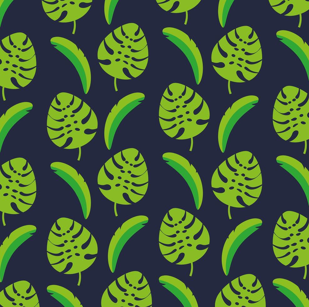 Brazilian Carnival celebration with tropical leaves pattern vector