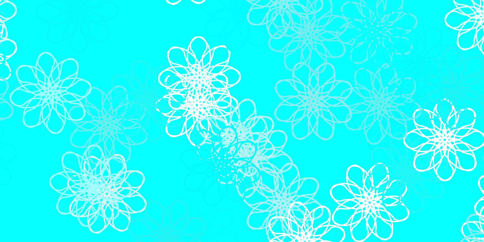 Light Green vector natural layout with flowers.