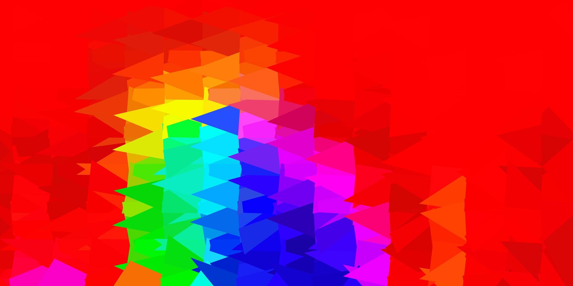 diseño de polígono degradado vectorial multicolor oscuro. vector