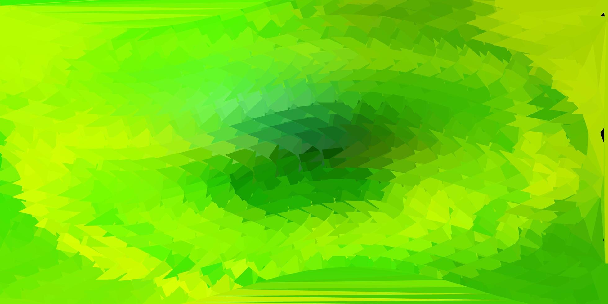 Light green, yellow vector abstract triangle template.