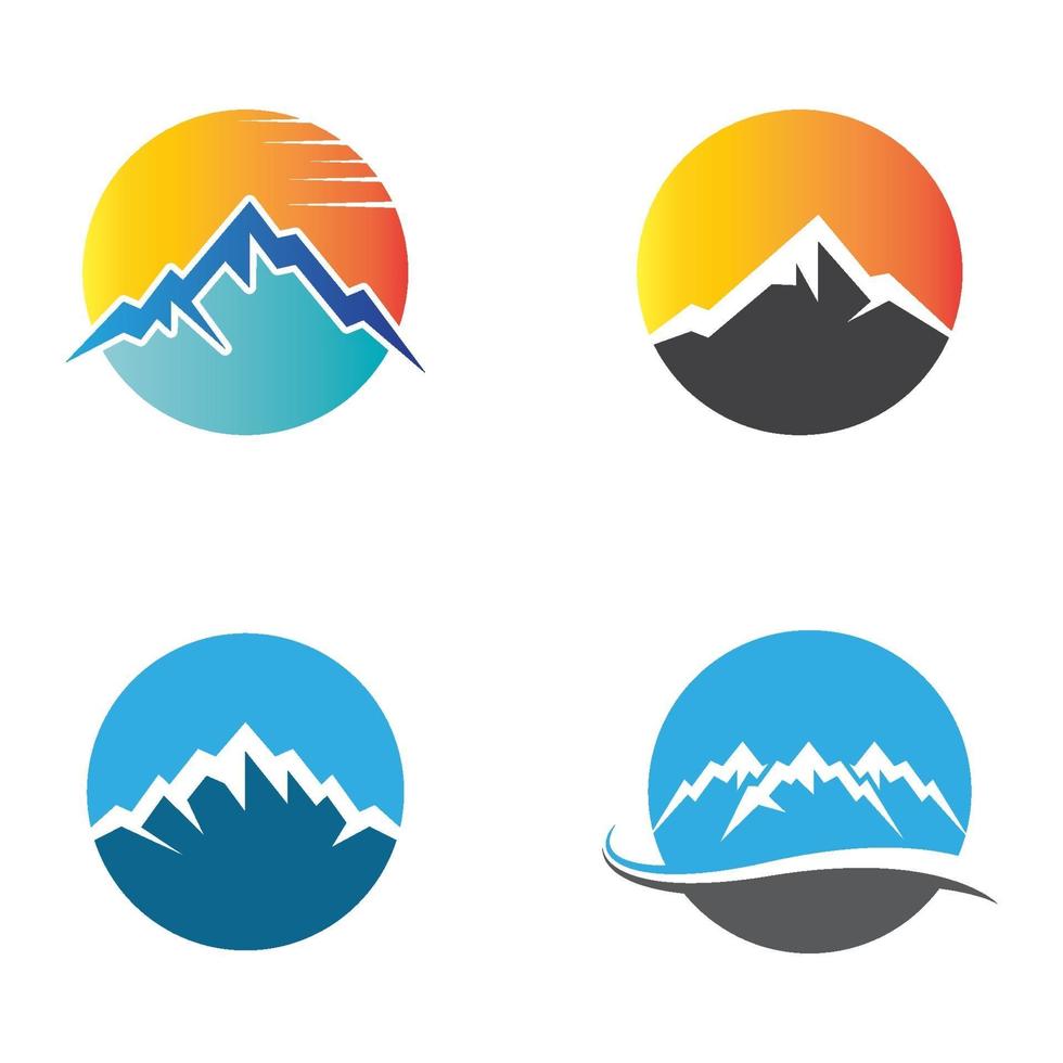 Mountain logo images vector