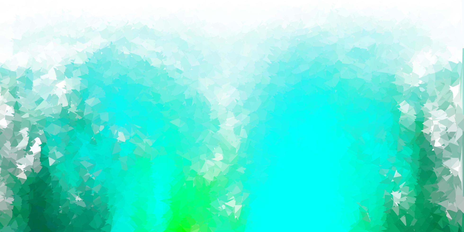 Light green vector abstract triangle pattern.