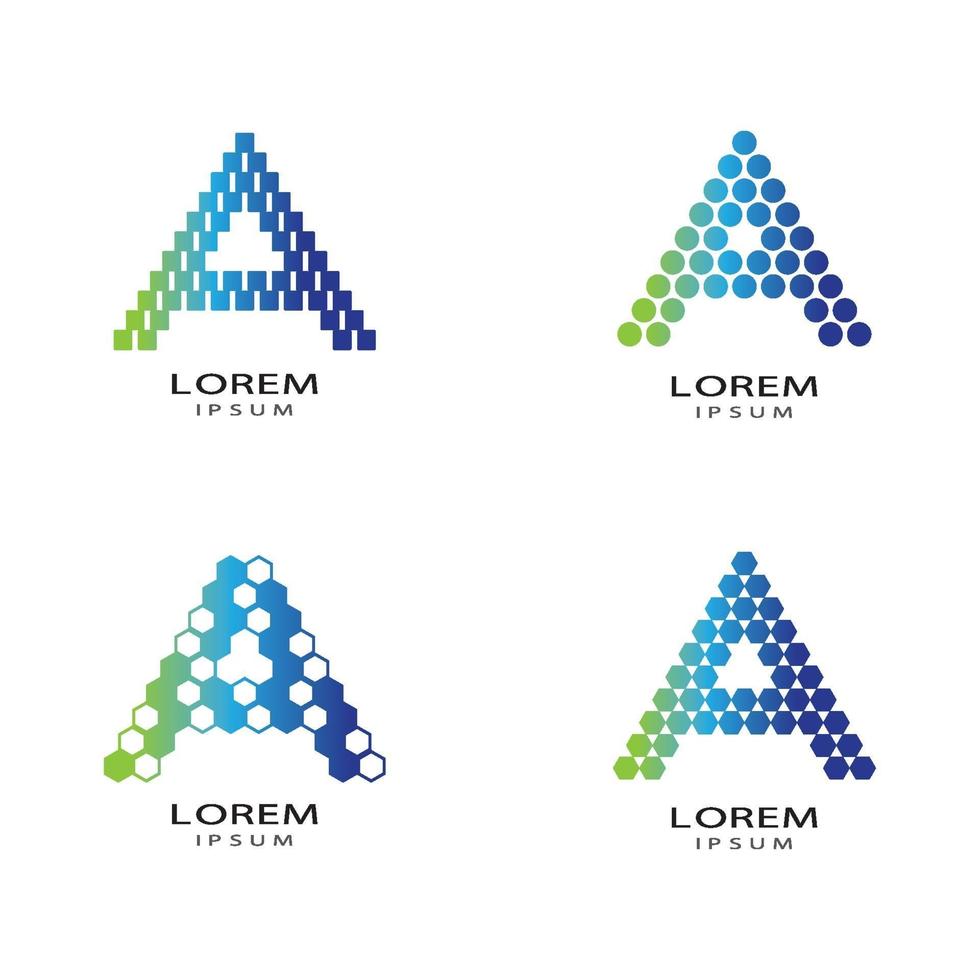 Letter a logo images vector