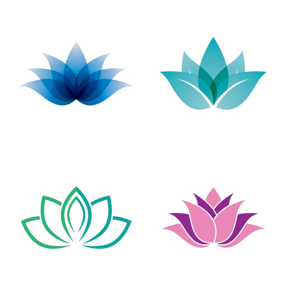 Beauty lotus logo images vector