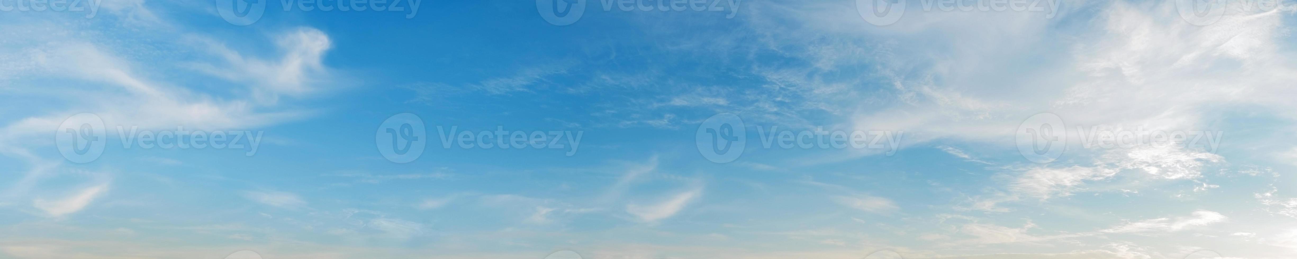 Sky with clouds on a sunny day photo