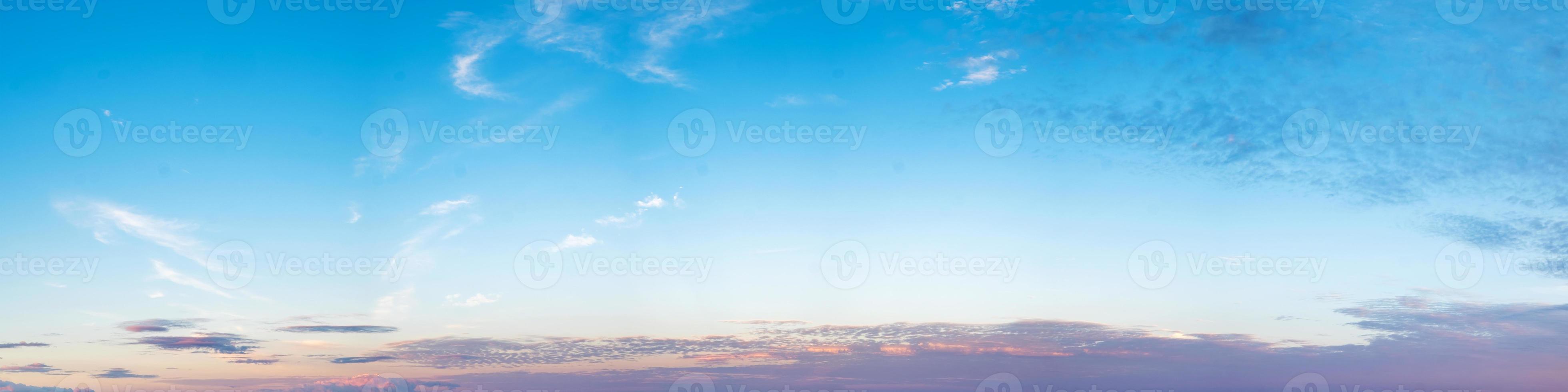 Sky with clouds on a sunny day photo