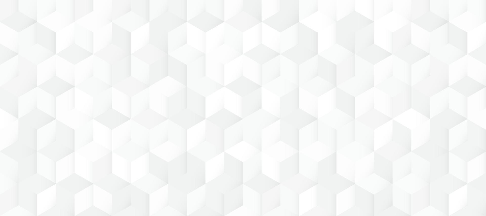 Fondo de patrón 3d cuadrado blanco y gris transparente abstracto. diseño de textura geométrica moderna. ilustración vectorial vector