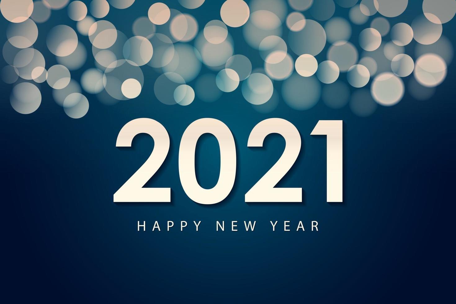 Happy New Year 2021 design template for greeting cards, poster, Banner, Vector illustration.