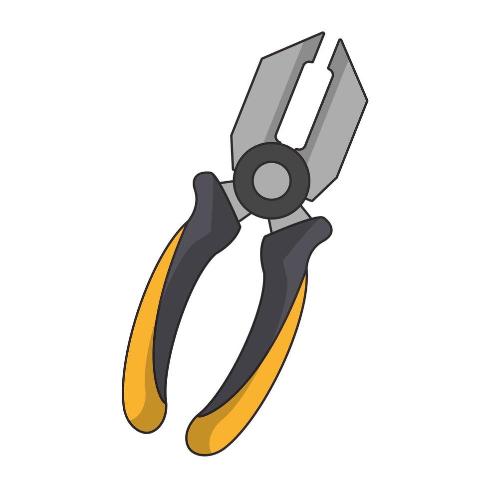 pliers tool icon cartoon vector