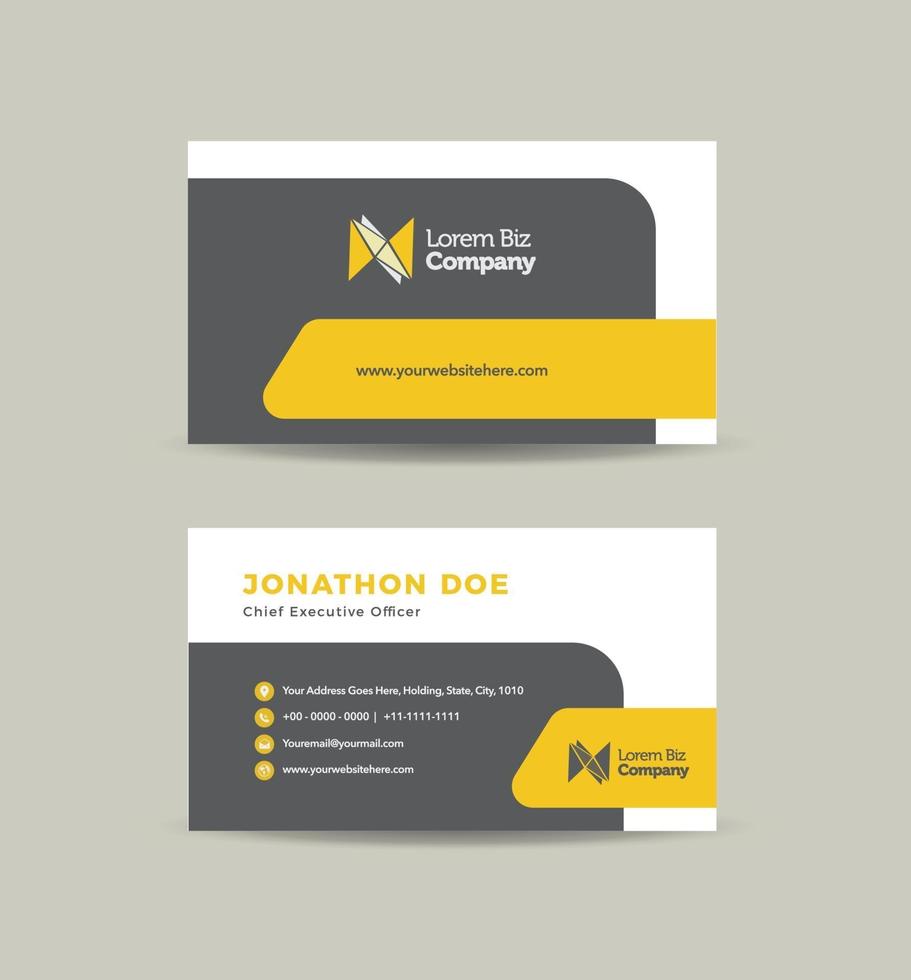 Corporate Business Card Design or Visiting Card And Personal Business Card vector