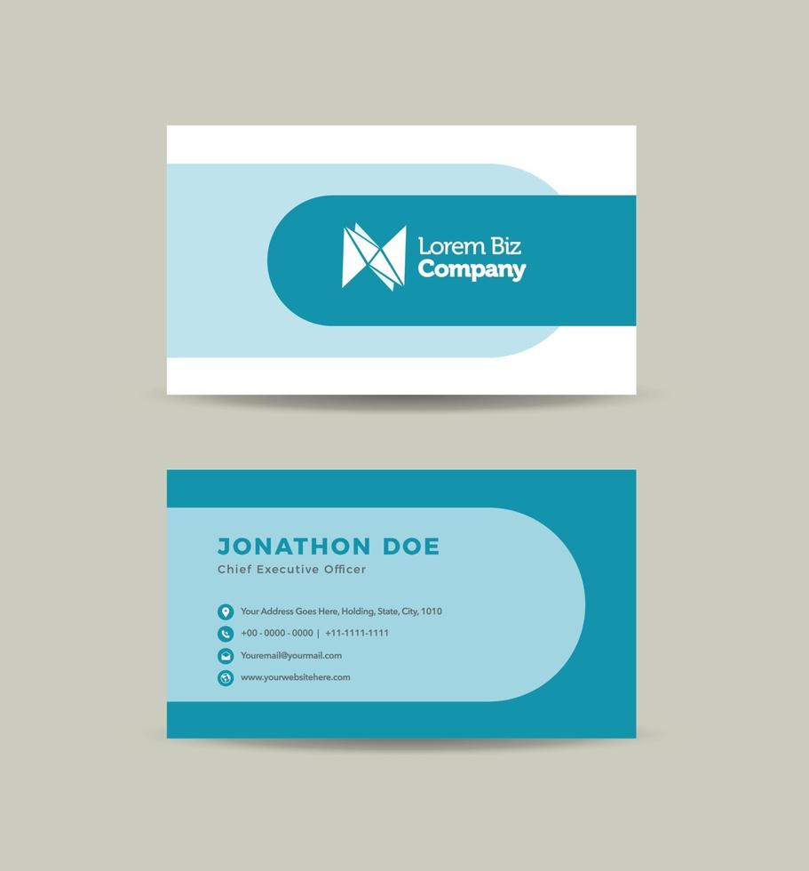 Corporate Business Card Design or Visiting Card And Personal Business Card vector