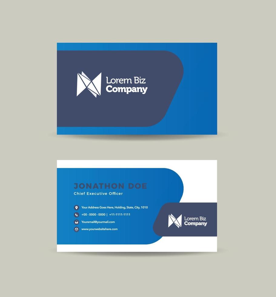 Corporate Business Card Design or Visiting Card And Personal Business Card vector