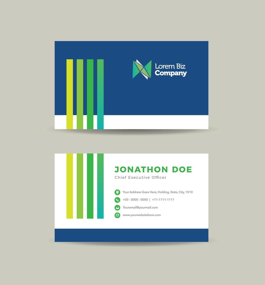 Corporate Business Card Design or Visiting Card And Personal Business Card vector